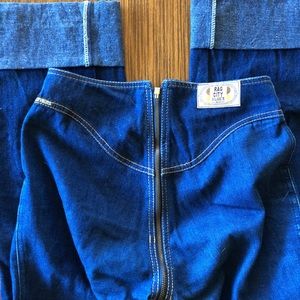 Vintage Rag City Blues zip around jeans